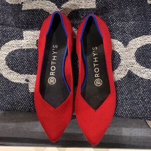 Rothy's Red and Blue Women's Flats